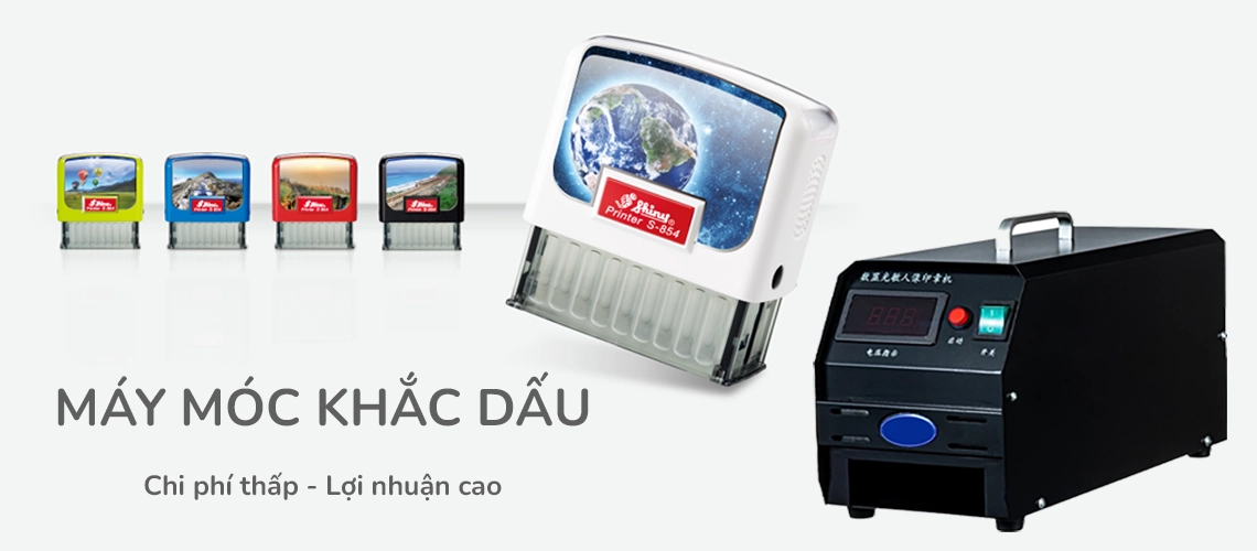 Banner máy móc thiết bị | Con dấu Quốc Tiến